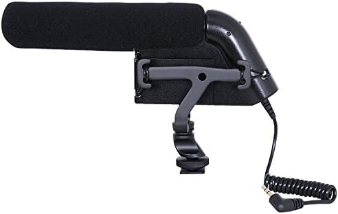 Movo VXR5000 רובה ציד מיקרופון וידאו - בניית מתכת עם פילטר גבוה, קצף ושמחה קדמית פרוותית, מארז - עבור מצלמות וידיאו