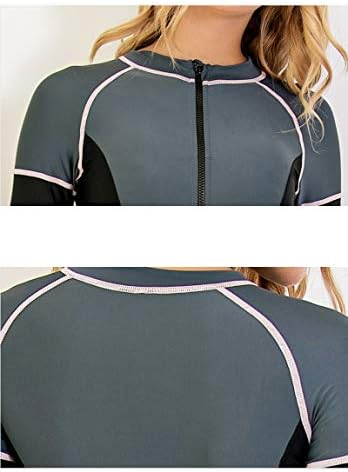 Akaeys Full Body Buth Bime בגד ים שומר על חתיכה אחת שרוול ארוך בגדי ים רגל ארוכים עם הגנת שמש UV