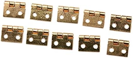 10 יחידות ציר ציפוי פליז ציר תכשיטים דקורטיביים קטנים צירים דלתות קופסאות עץ עם ציפורניים