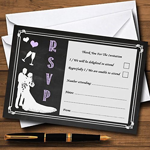 כרטיסי RSVP בהתאמה אישית של Lilac Lilac