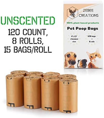 שקיות קקי לכלבים מתכלות ניתנות לקומפוסטציה ללא בישום פלסטיק חד פעמי ללא פרימיום גדול שקית אשפה של כלבלב ד6400 מוסמך
