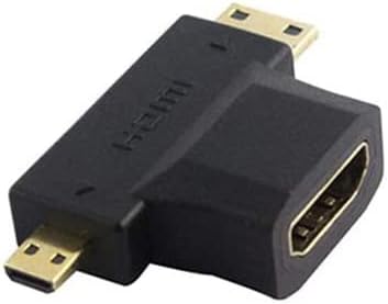 3-in-1 HDMI סוג A נקבה למיני ומיקרו HDMI מתאם/ממיר-1080p מלא HD